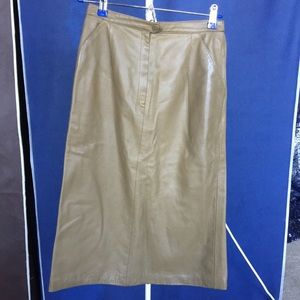 Celine vintage leather skirt